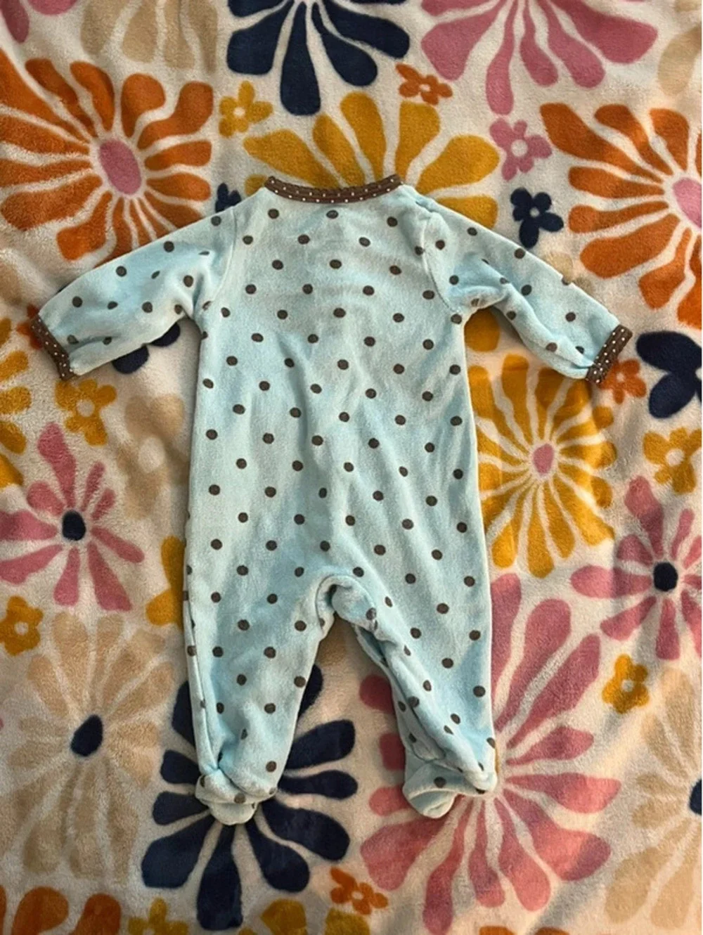 Carter’s Newborn Polka Dot Cupcake Footed Sleeper with Bows